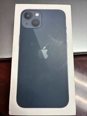 Box ONLY …
Apple iPhone 13 Blue Model with Dual Rear Cameras